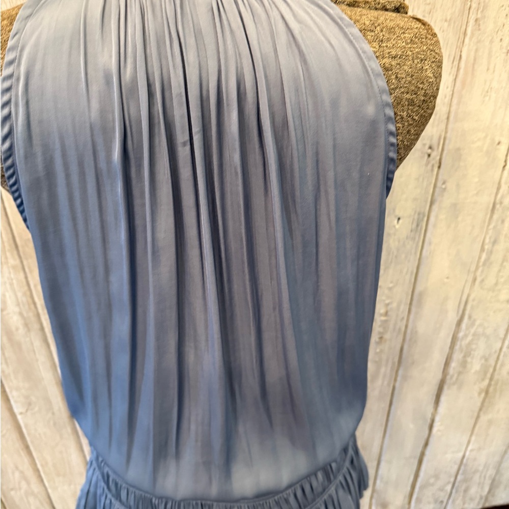 fab'rik Light Blue Pleated Mini Dress - Picture 8 of 9